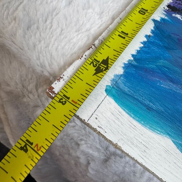 Landscape Painting On Wood With Snowy Trees & Starry Night Sky ByPencil to Paint - Picture 6 of 6